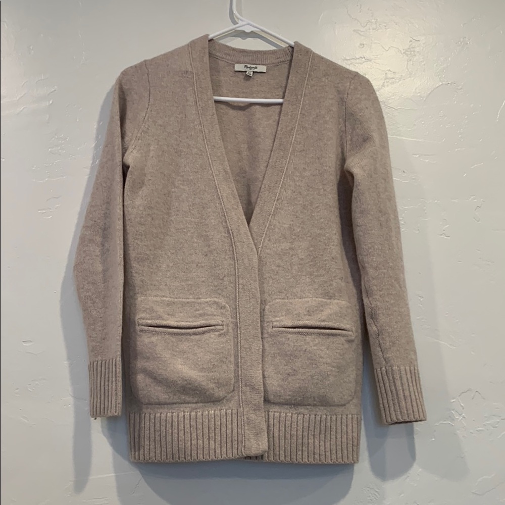 Women's Beige Cardigan Sweater